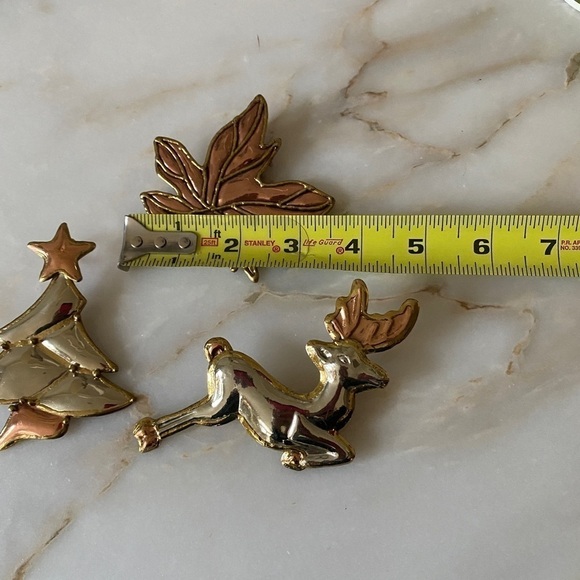 Maple Leaf/Holiday Brooch Copper Handmade Crude Thanksgiving/Holiday Pendant - Picture 12 of 13